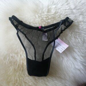 Agent Provocateur Black Sheer Thong